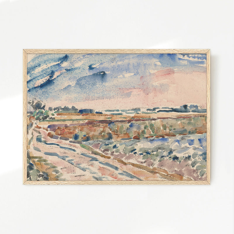 Impressionist Field of Colors - Sage and Rose Prints