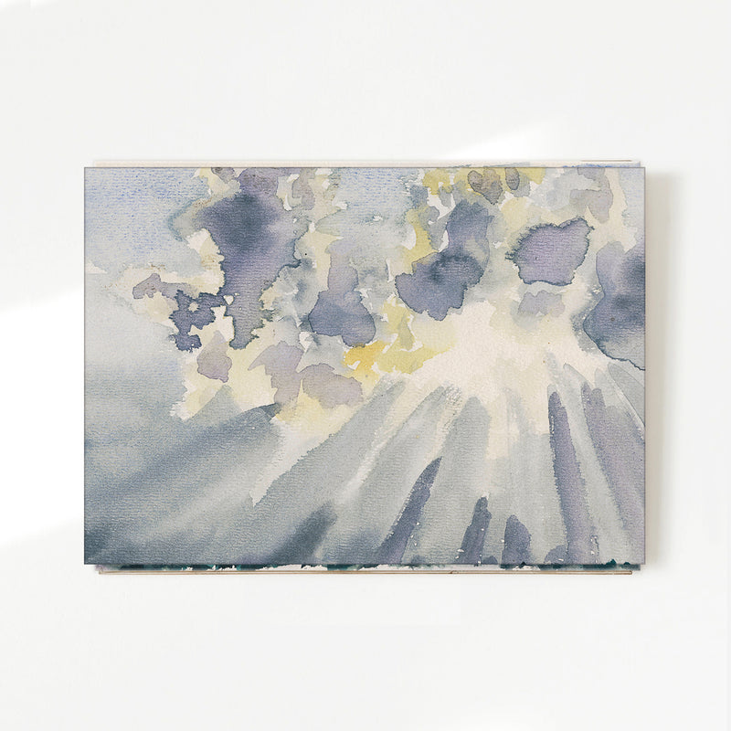 Silver Linings Sunlight Watercolor - Sage and Rose Prints
