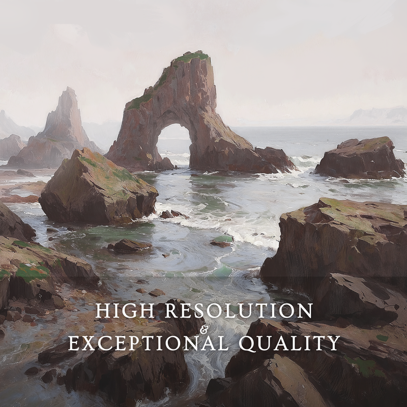 Coastal Rock Arches No1 - Sage and Rose Prints