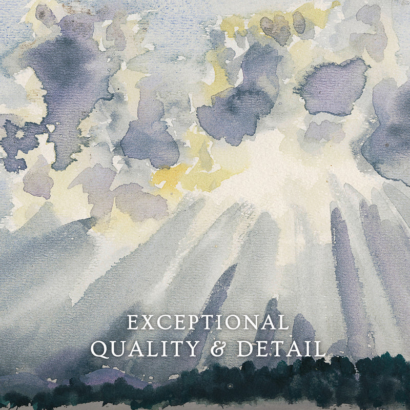 Silver Linings Sunlight Watercolor - Sage and Rose Prints