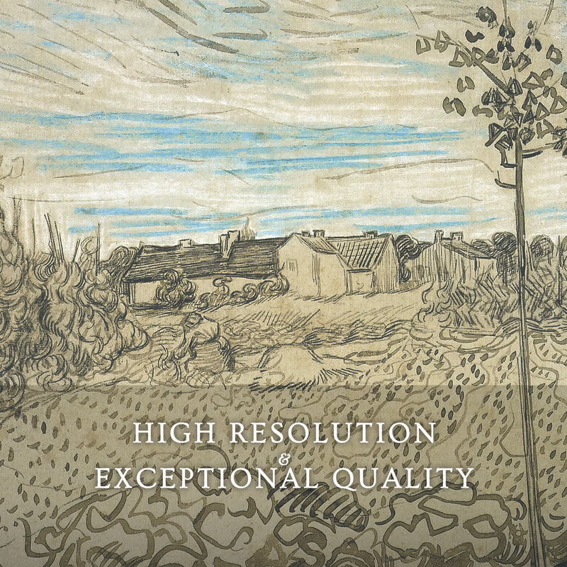 Wheat Field Painted by Vincent Van Gough - Sage and Rose Prints