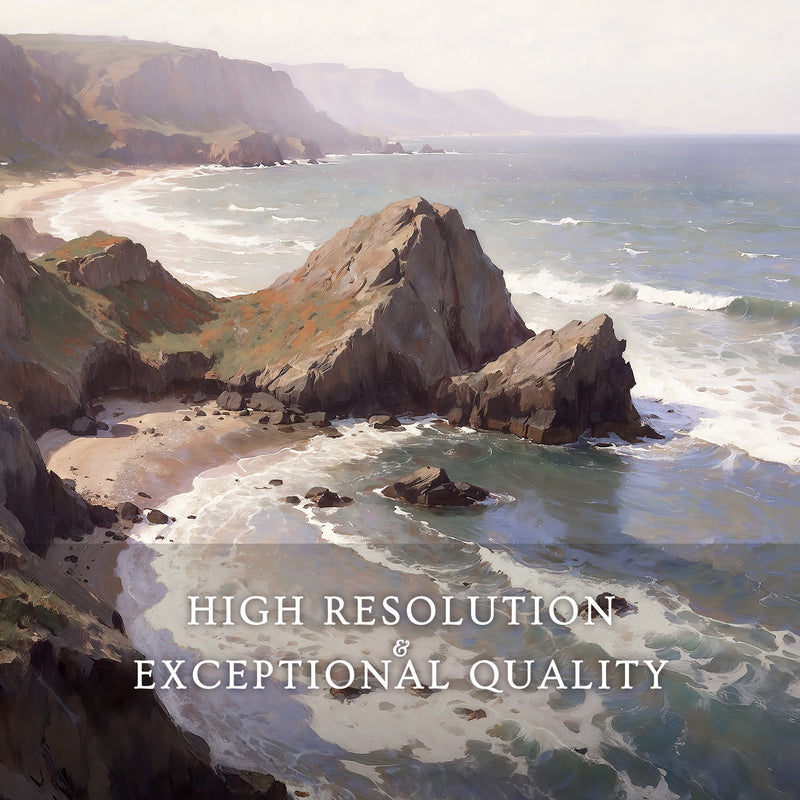 Oregon Coast Art at Canyon Beach No1 - Sage and Rose Prints