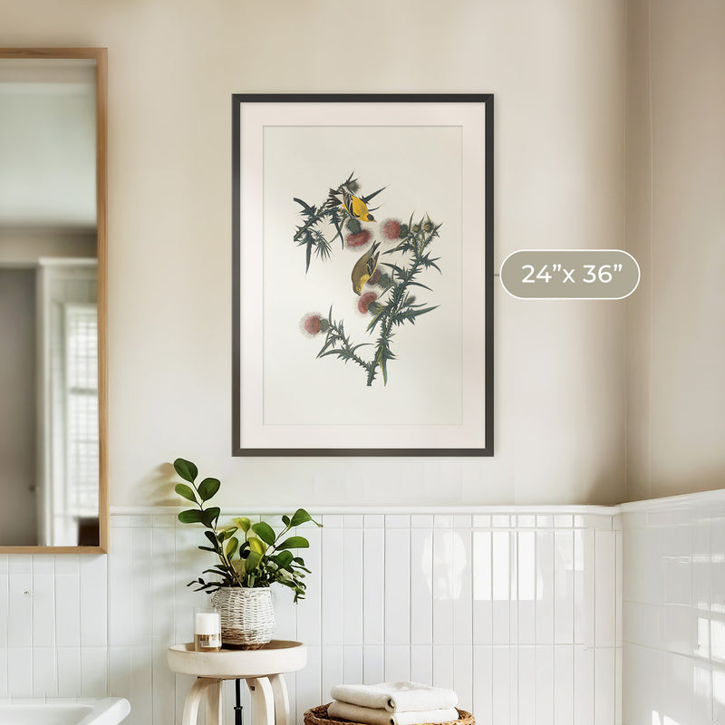 Yellow Bird Artwork - Sage and Rose Prints