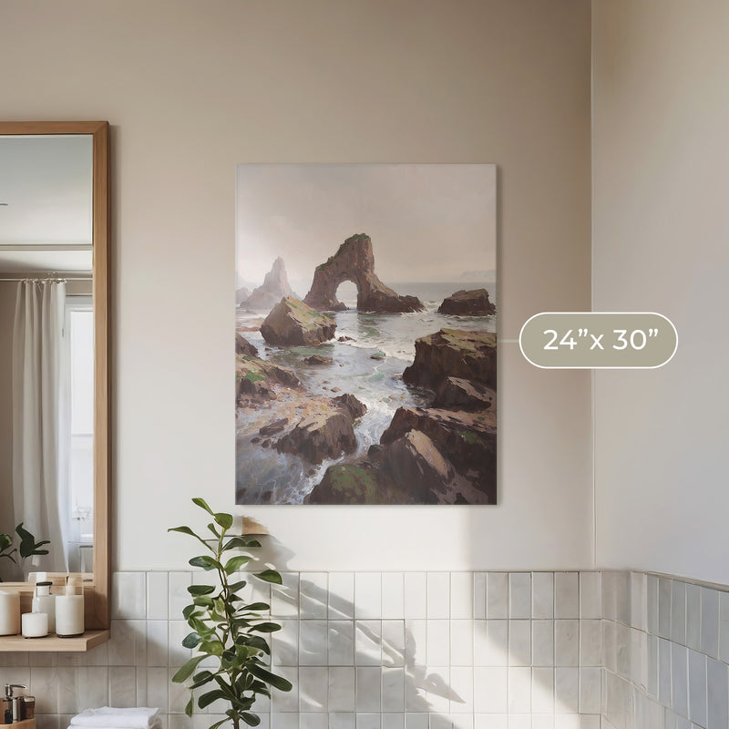 Coastal Rock Arches No1 - Sage and Rose Prints