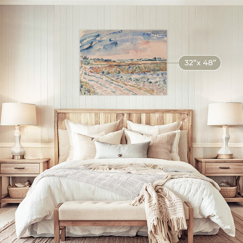 Impressionist Field of Colors - Sage and Rose Prints