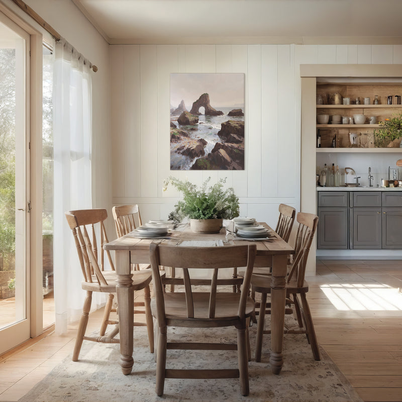 Coastal Rock Arches No1 - Sage and Rose Prints