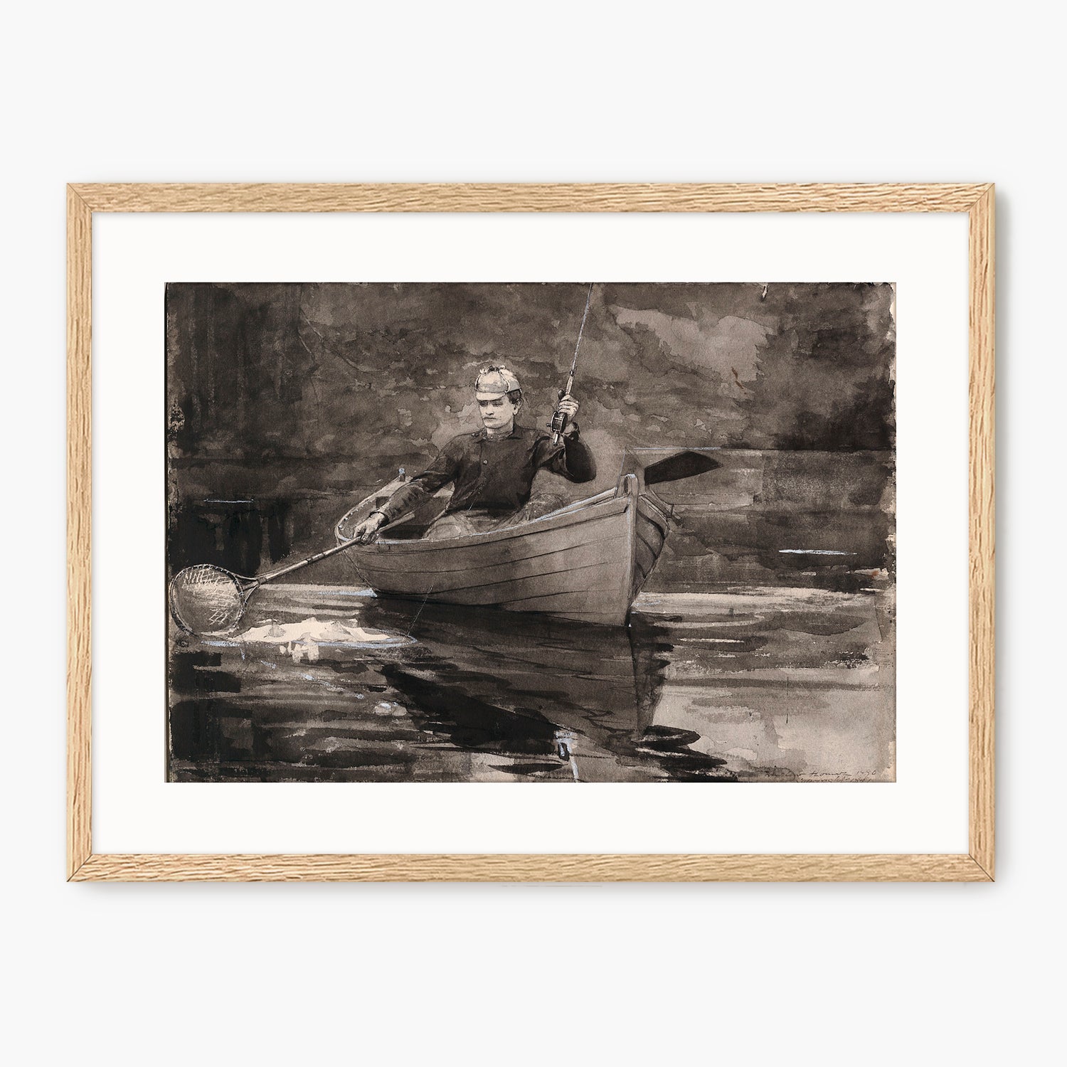 Netting the Fish by Winslow Homer - Sage and Rose Prints