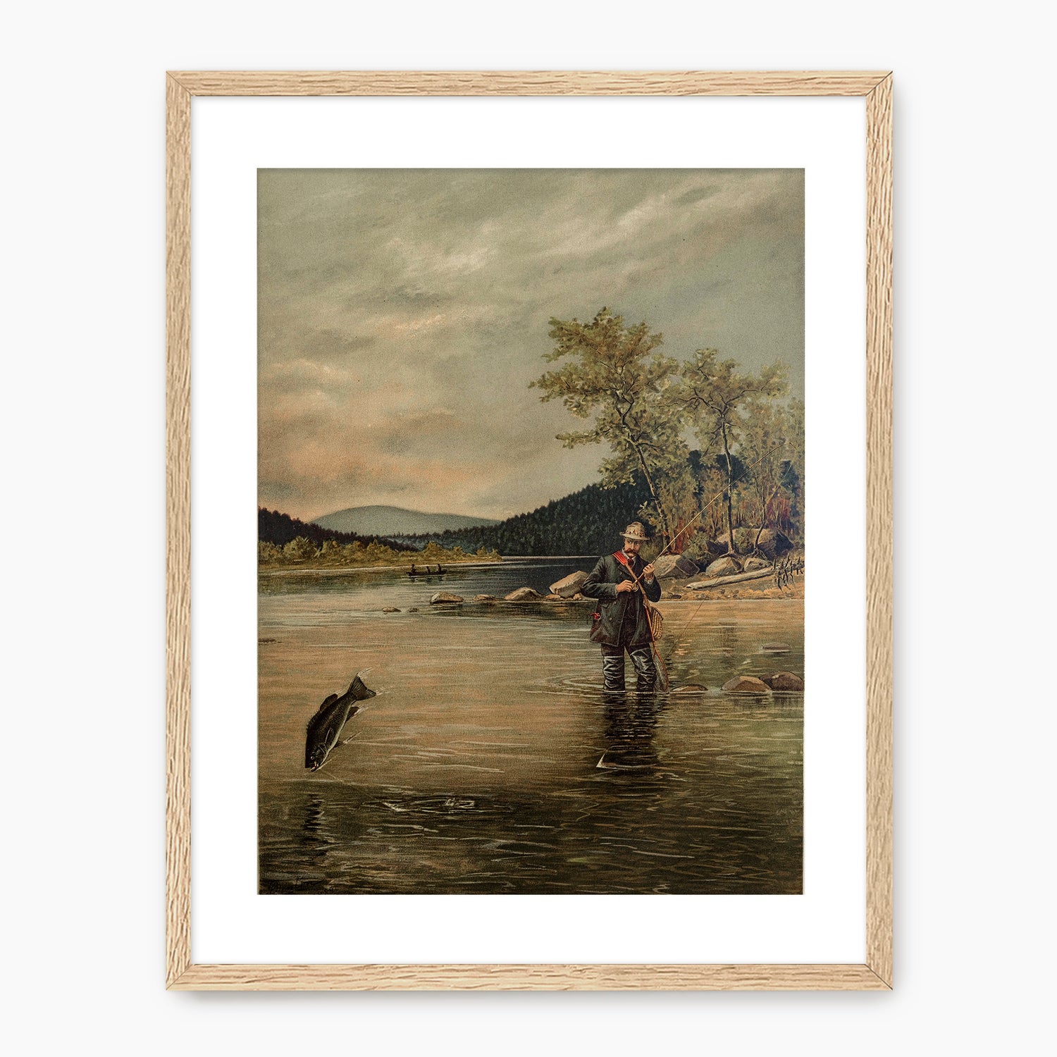 Fly Fishing - Historic Print - Sage and Rose Prints
