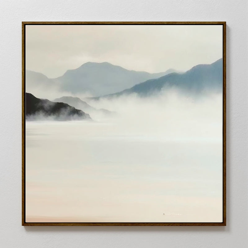 Minimalist Misty Valley - Sage and Rose Prints