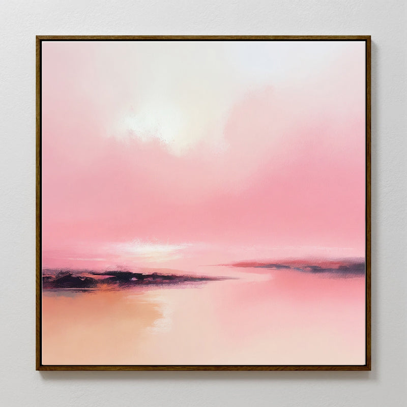 Vibrant Pink Abstract Painting - Sage and Rose Prints