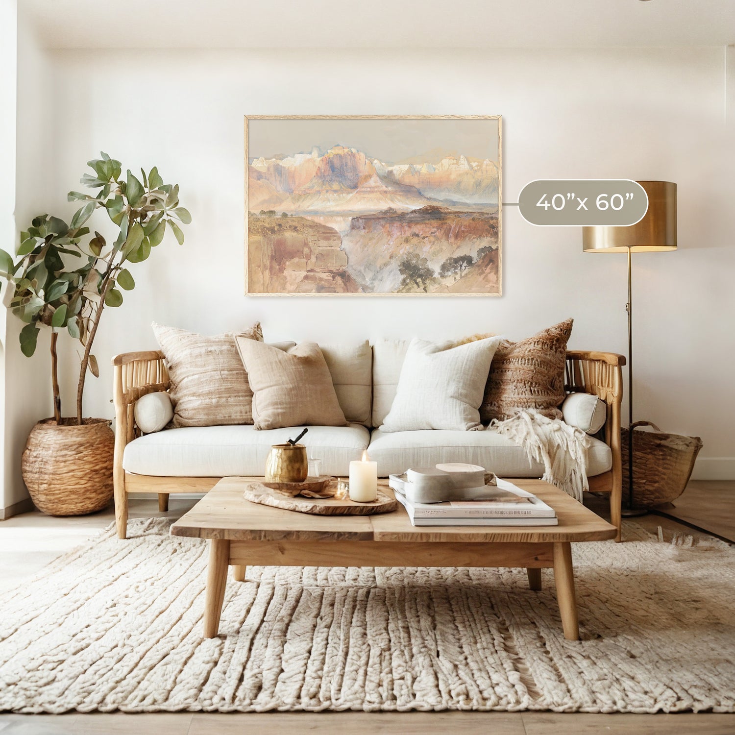 Desert Package - Living Room B - Sage and Rose Prints