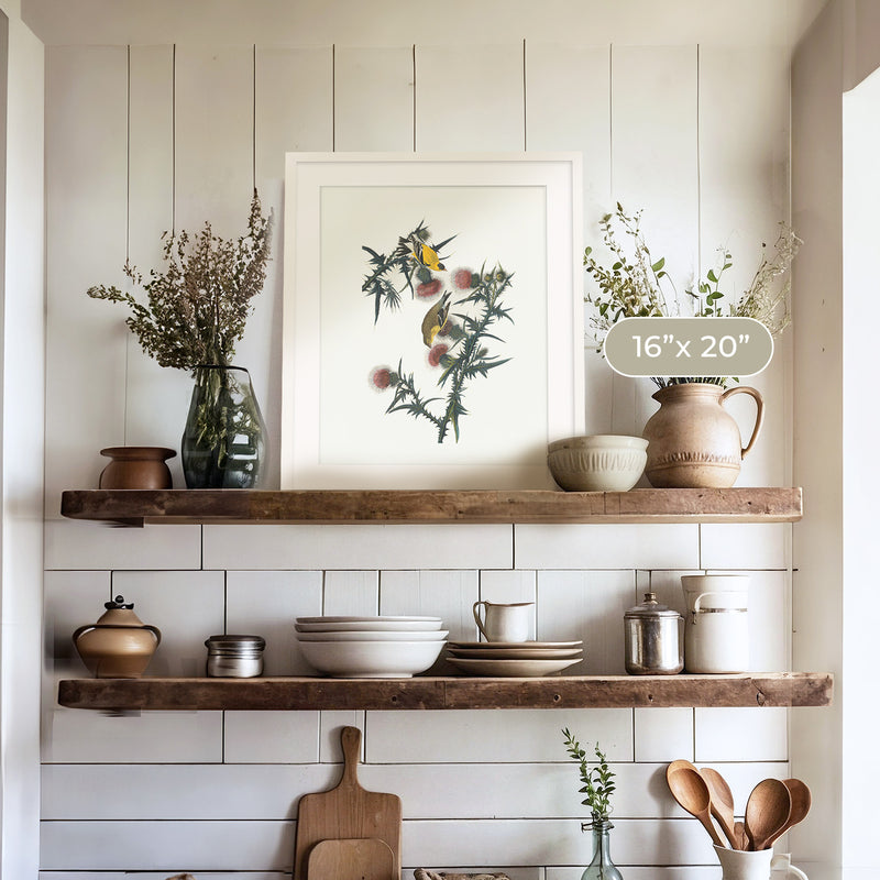 Yellow Bird Artwork - Sage and Rose Prints