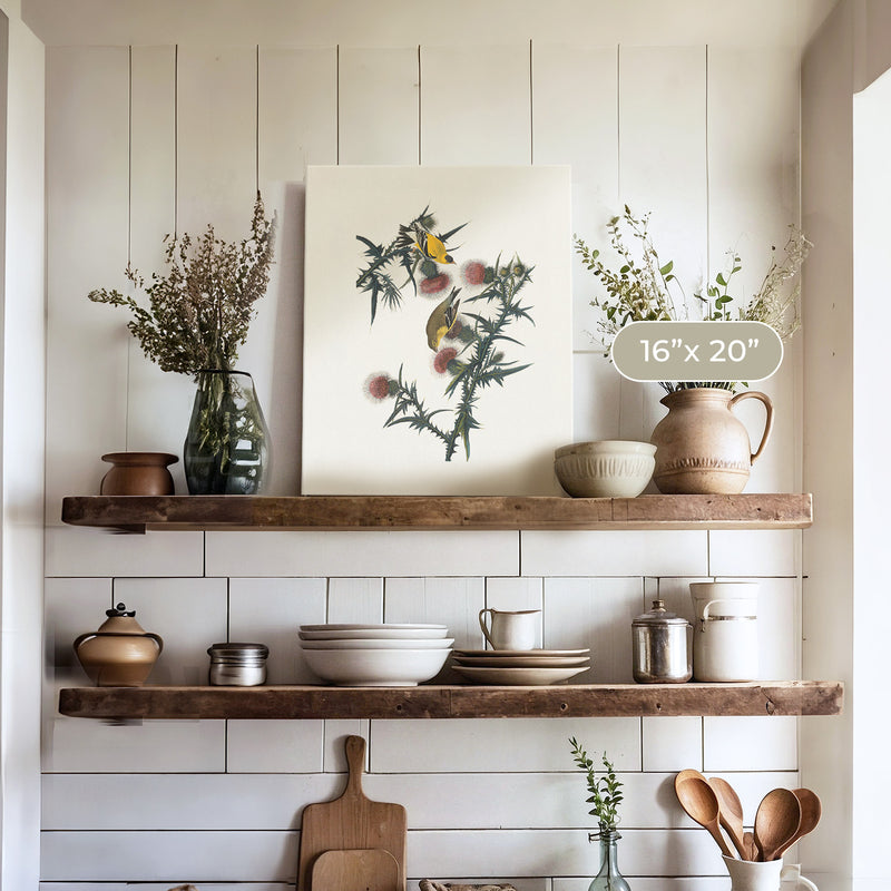 Yellow Bird Artwork - Sage and Rose Prints