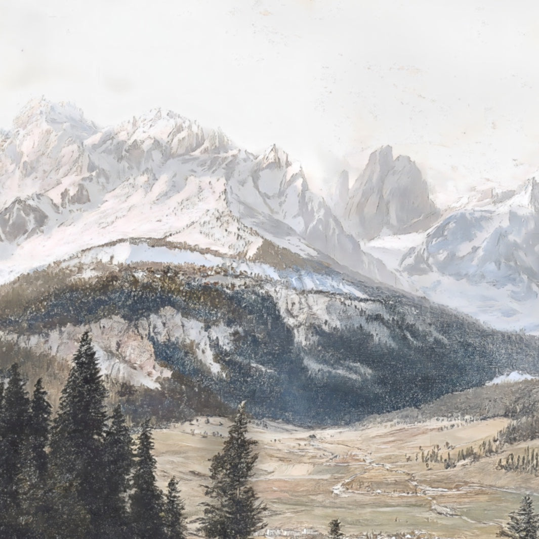 Obra de arte de montaña