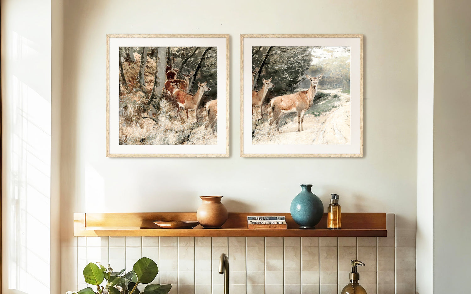 Cuadro de montaña de 2 paneles