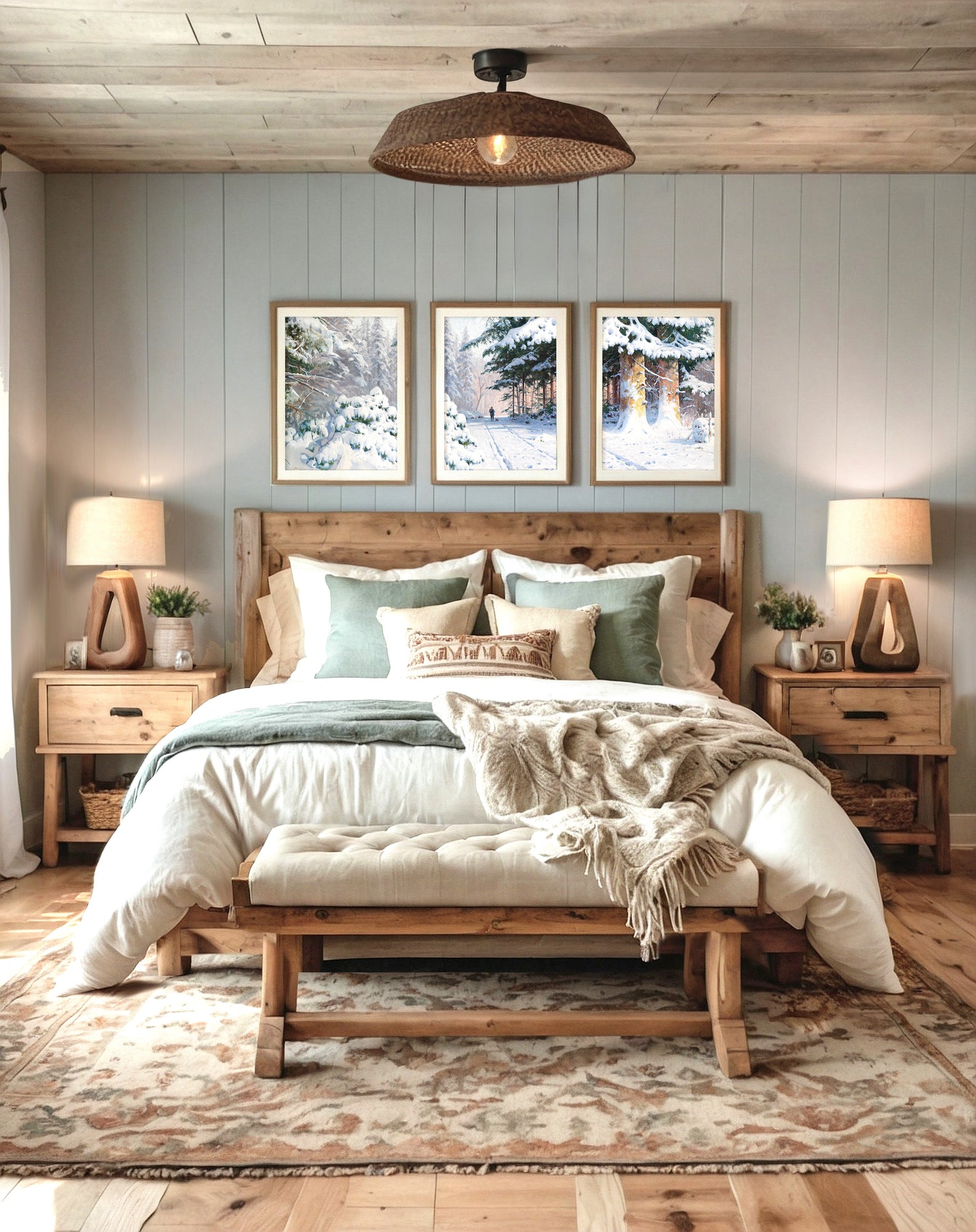 Cuadro de montaña de 3 paneles