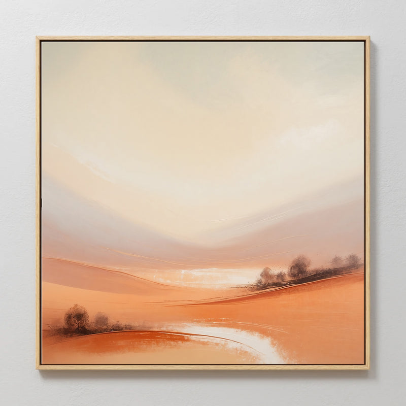 Abstract Desert in Warm Tones - Sage and Rose Prints