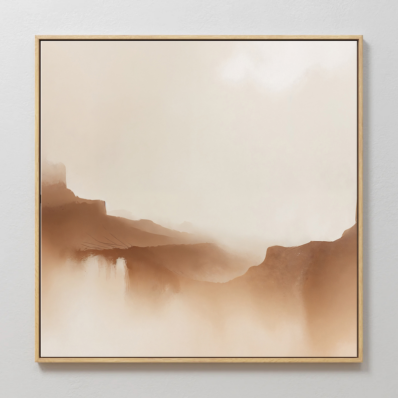 Minimalist Desert Mountains - Sage and Rose Prints