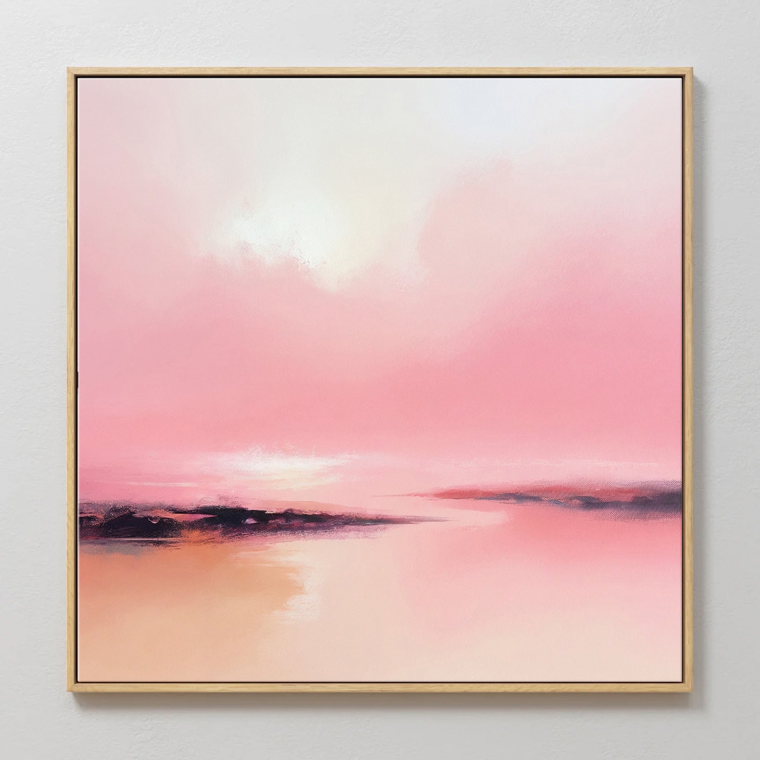 Vibrant Pink Abstract Painting - Sage and Rose Prints