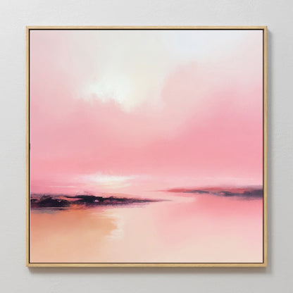 Vibrant Pink Abstract Painting - Sage and Rose Prints