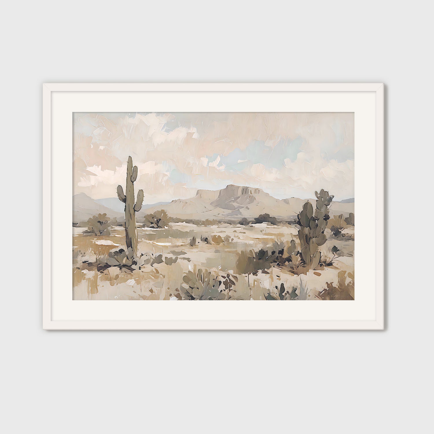 Desert Painting 03-1x - Sage and Rose Prints