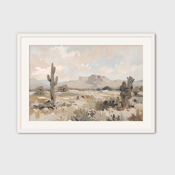 Desert Painting 03-1x - Sage and Rose Prints