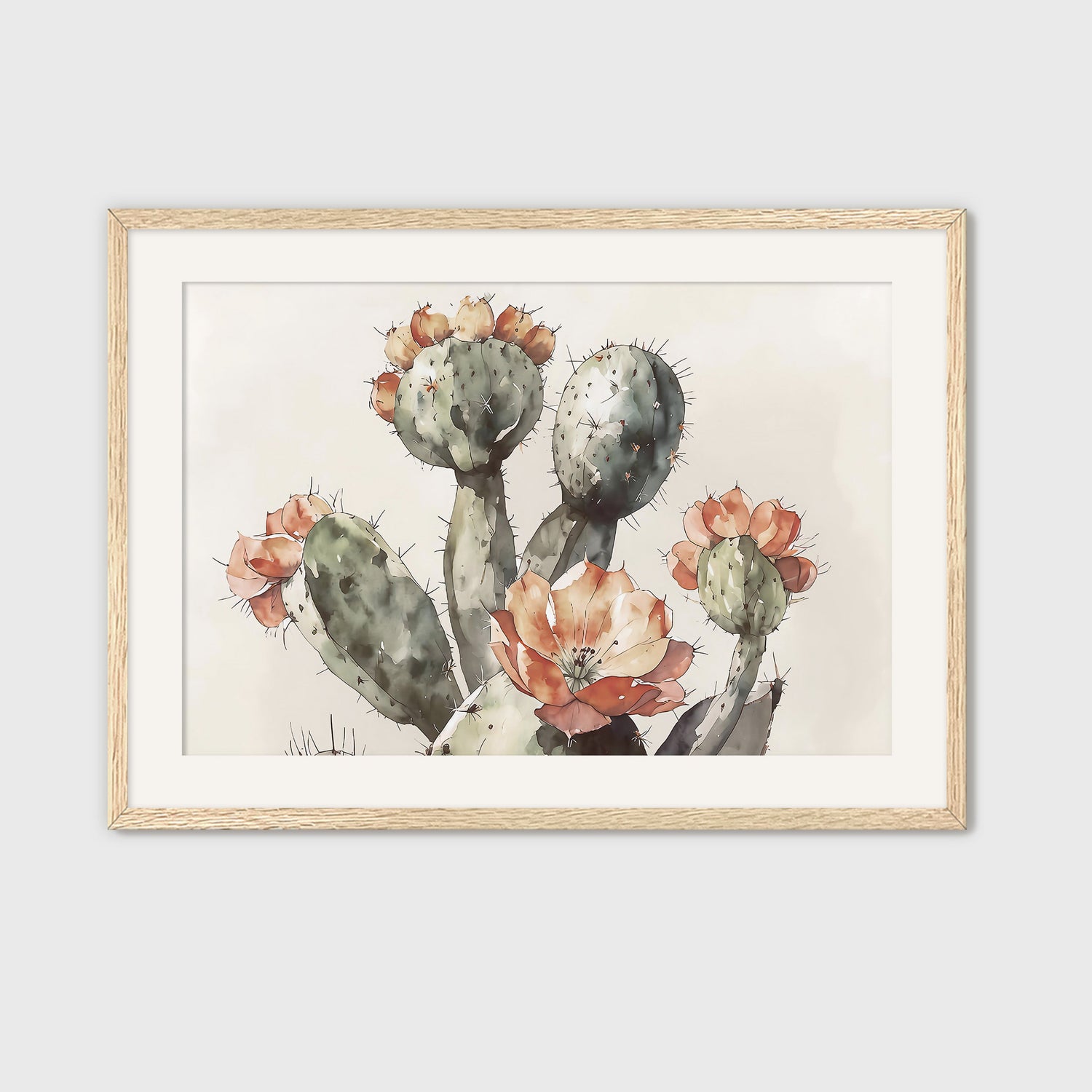 Cactus Painting 07-1x - Sage and Rose Prints