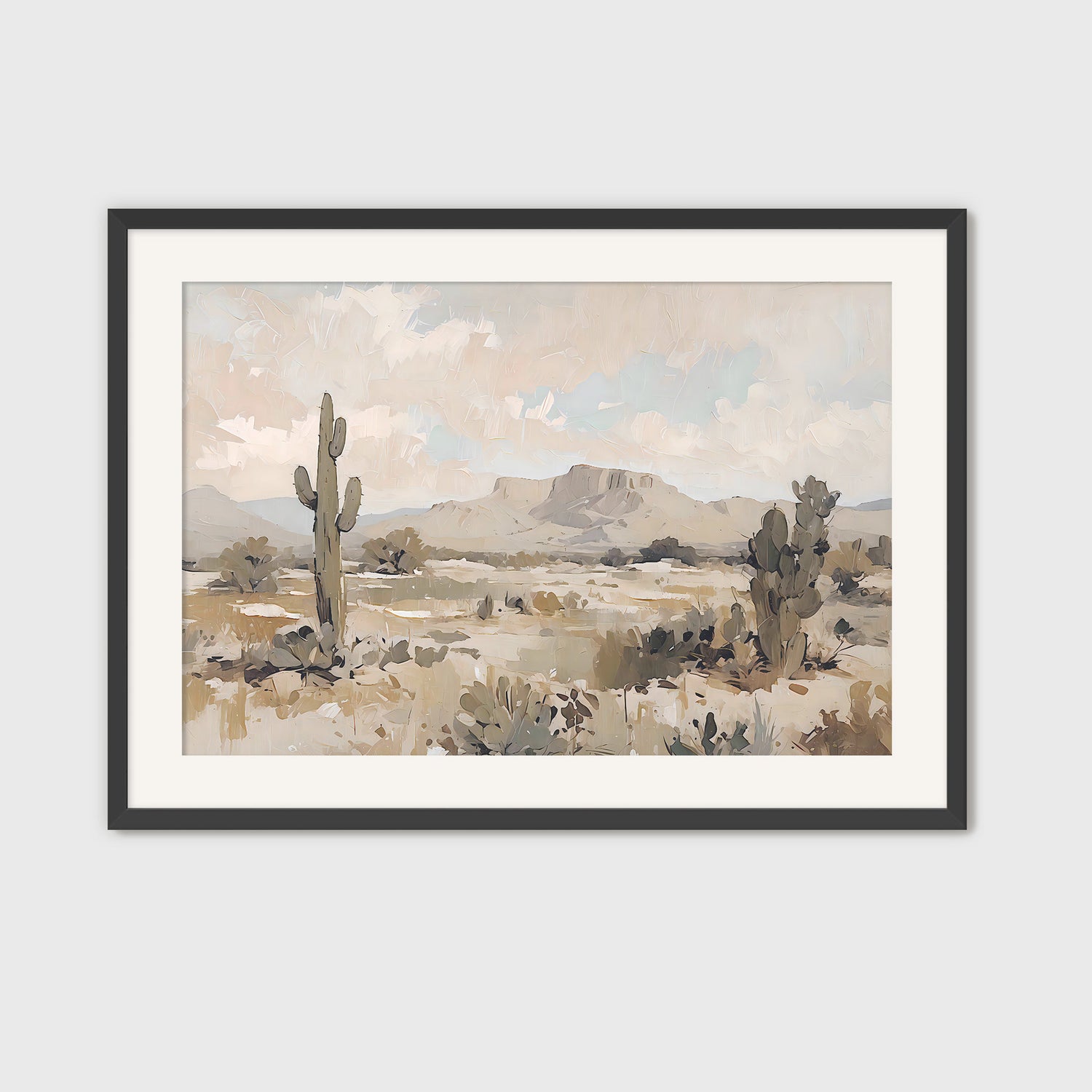 Desert Painting 03-1x - Sage and Rose Prints