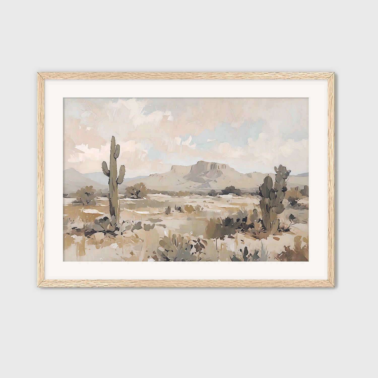 Desert Painting 03-1x - Sage and Rose Prints