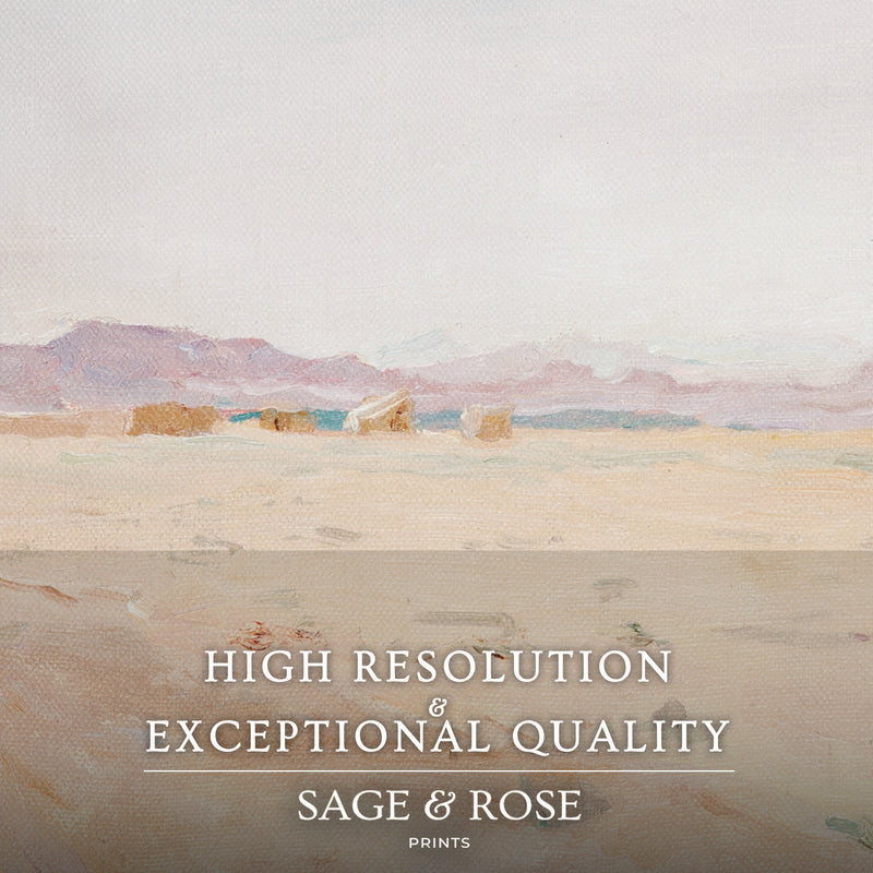 Muted Desert Painting - Sage and Rose Prints