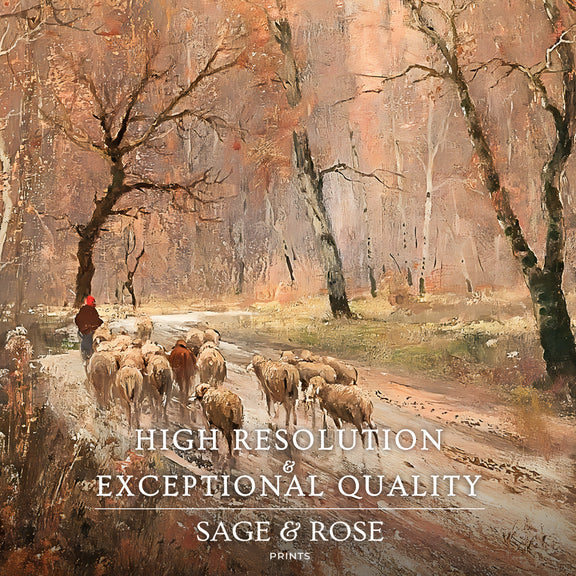 Landscape Art 14-1x - Sage and Rose Prints