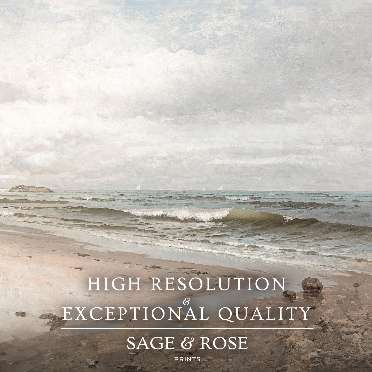 Coastal Wall Art 01-2x - Sage and Rose Prints