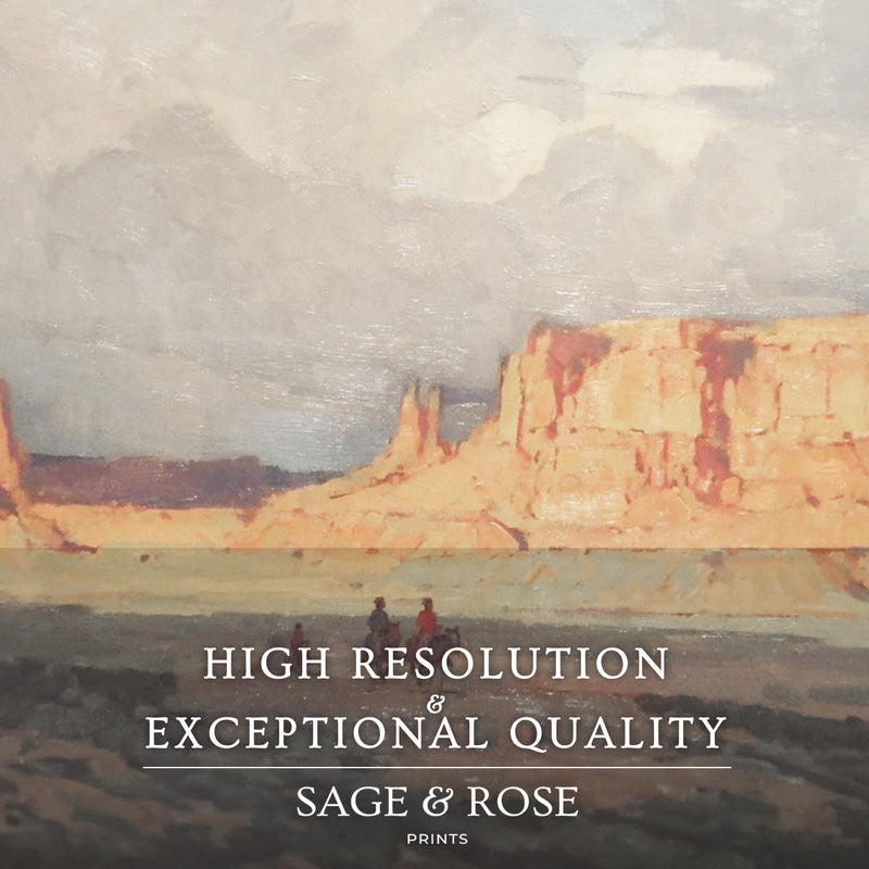 Southwest Desert Painting - Sage and Rose Prints