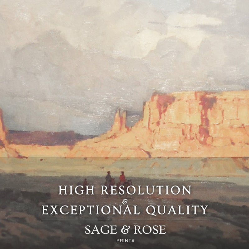 Southwest Desert Painting - Sage and Rose Prints