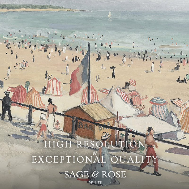 At the Beach Print - Sage and Rose Prints