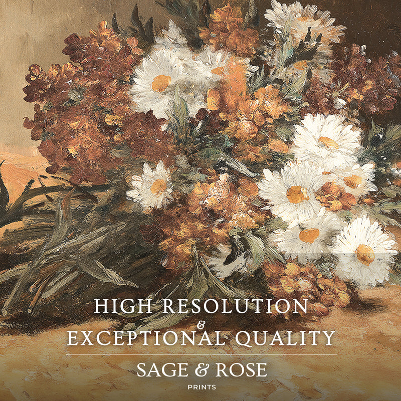 Moody Autumn Bouquet - Sage and Rose Prints