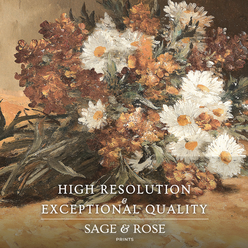 Moody Autumn Bouquet - Sage and Rose Prints