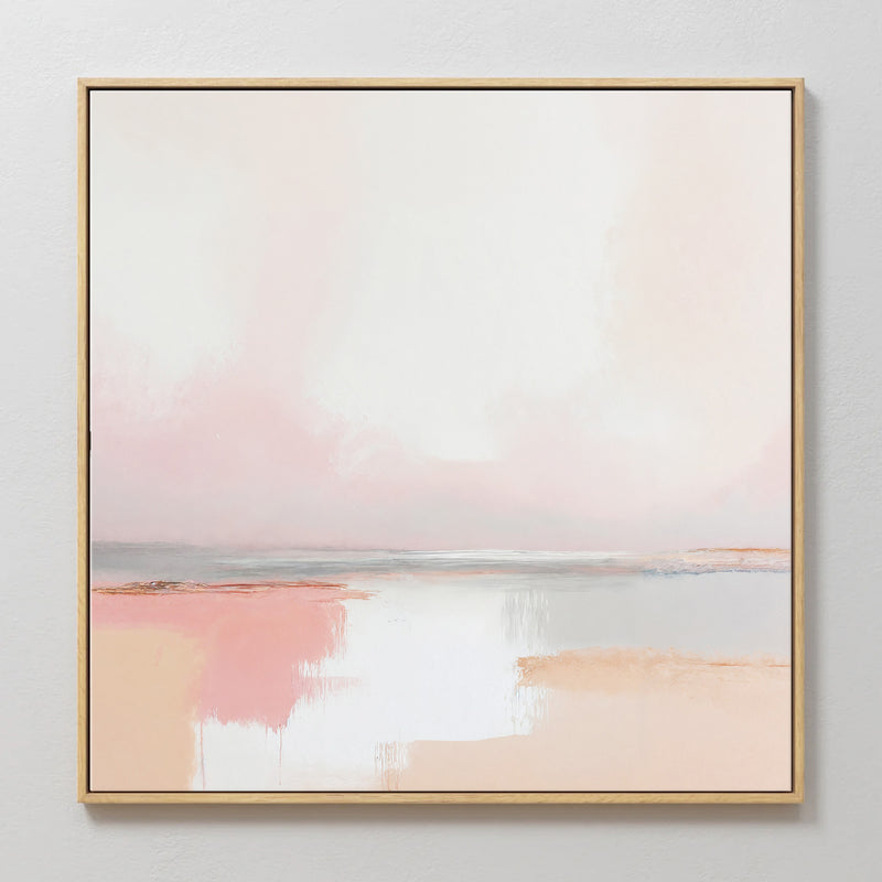 Muted Pink and Tan Painting - Sage and Rose Prints