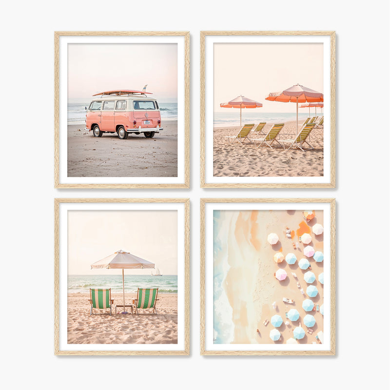 Sepia Pastel Beach Photos - Sage and Rose Prints