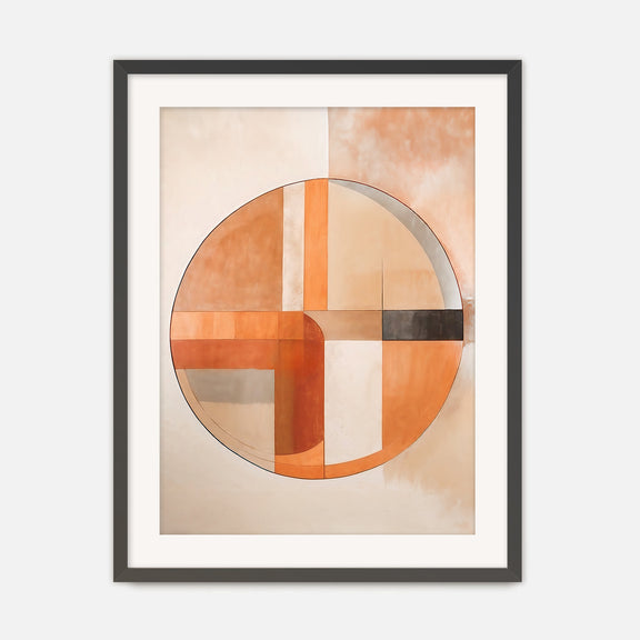 Abstract Modern Circle - Sage and Rose Prints