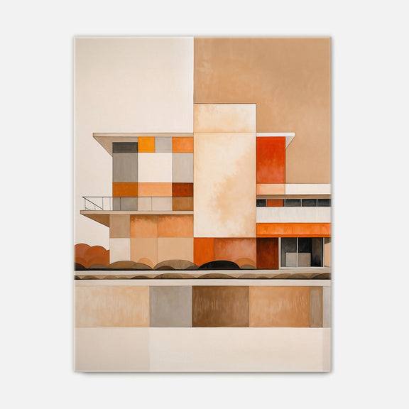 Abstract Modern Geometric House - Sage and Rose Prints