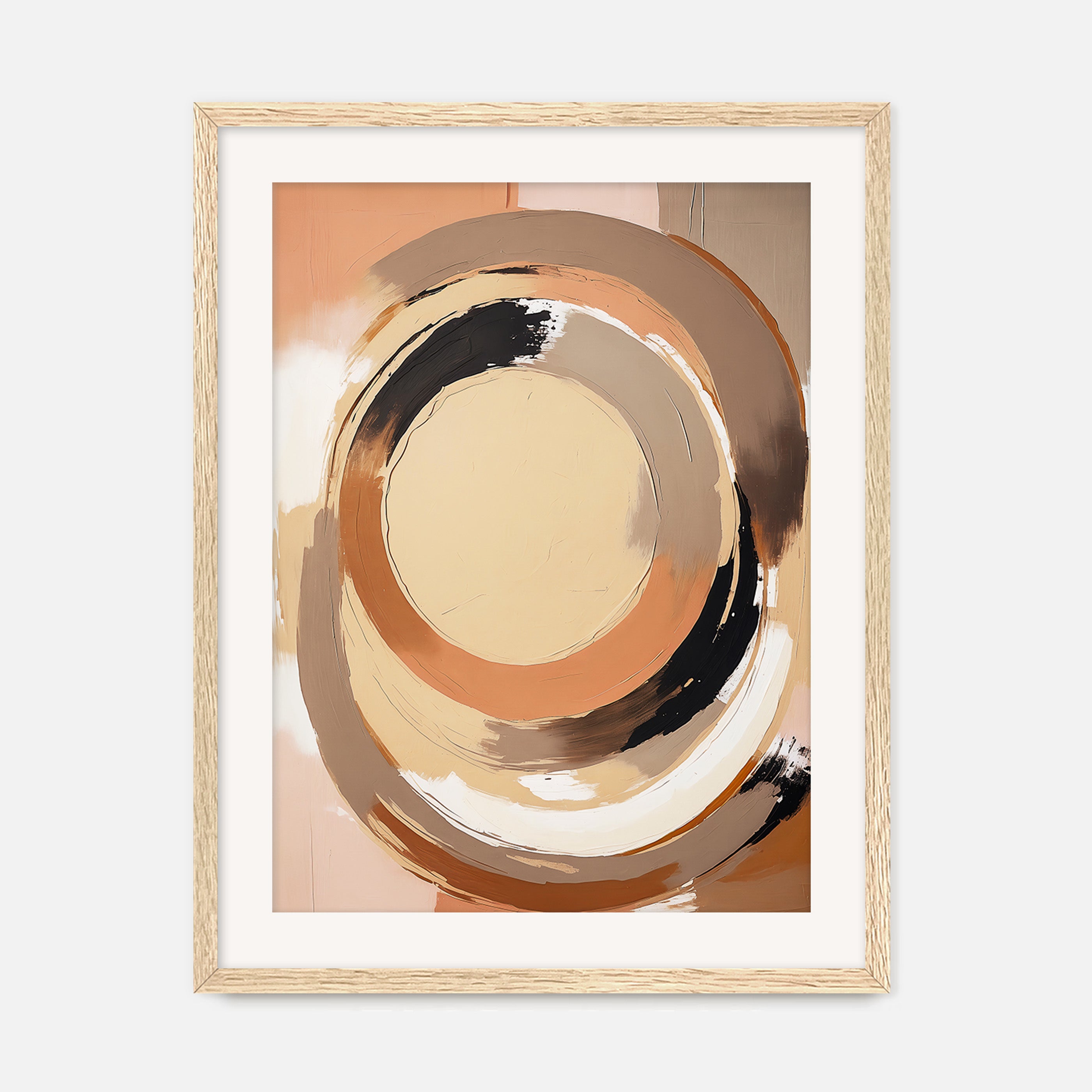 Abstract Modern Swirl - Sage and Rose Prints