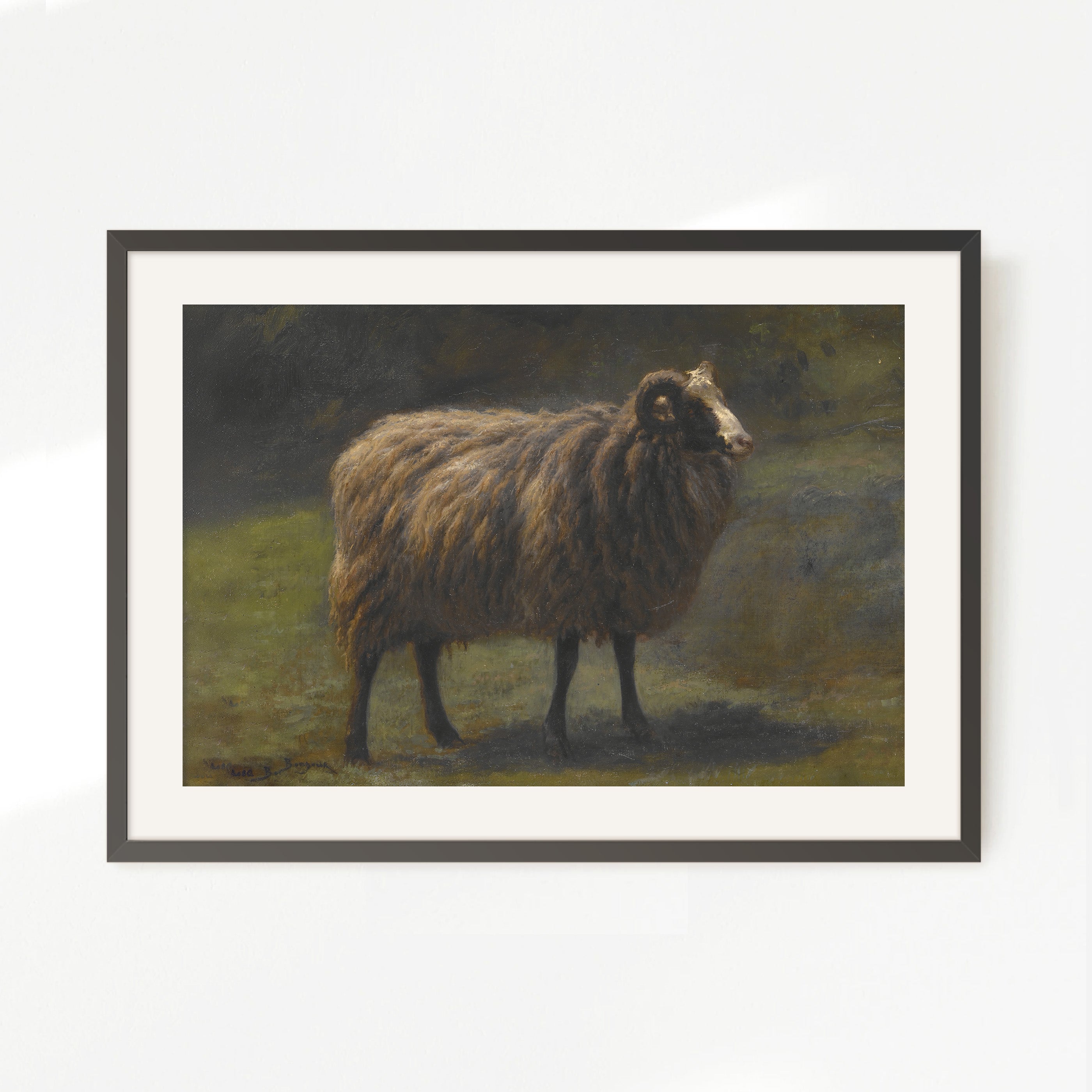 Romanticism Revival Sheep Art Print No2 - Sage and Rose Prints