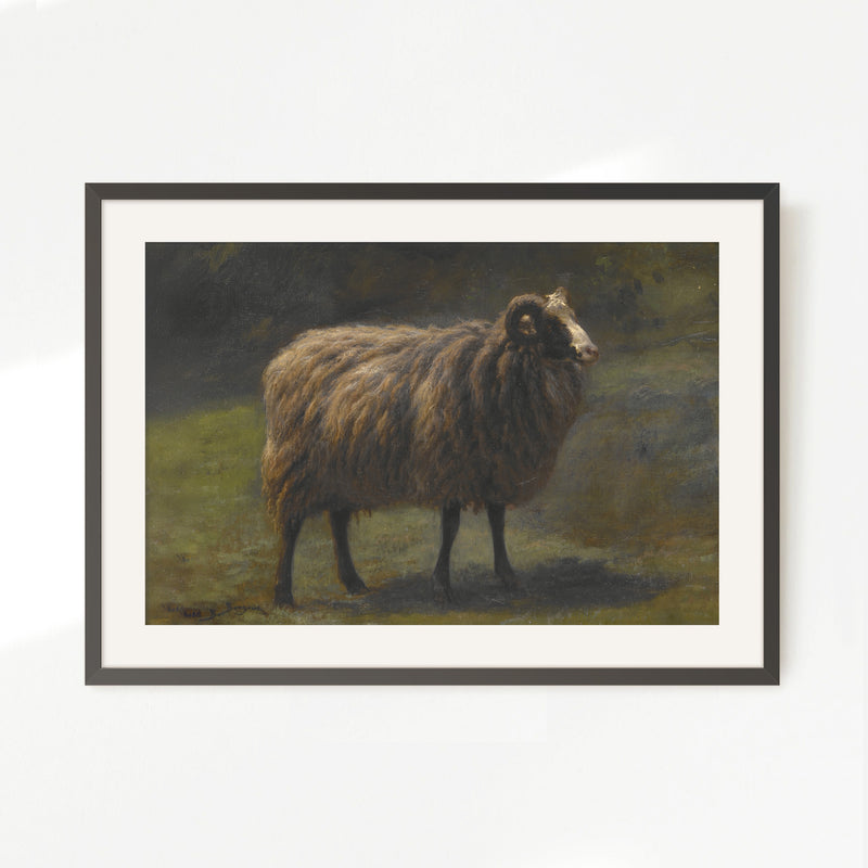 Romanticism Revival Sheep Art Print No2 - Sage and Rose Prints
