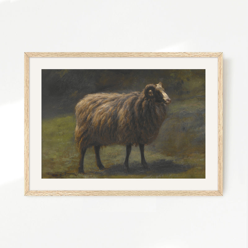 Romanticism Revival Sheep Art Print No2 - Sage and Rose Prints