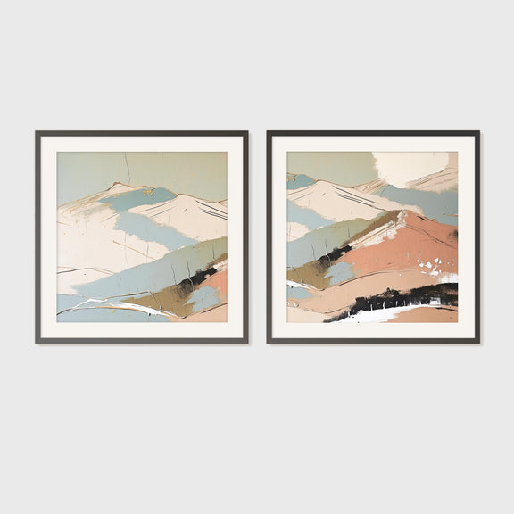 Mid Century Modern Art 06-2x - Sage and Rose Prints