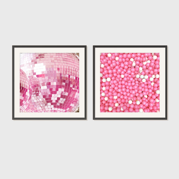 Cotton Candy Pink Dopamine Decor 2 Photo Set - Sage and Rose Prints