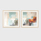 Mid-Century Package - Small Art 2 Piece - Sage and Rose Prints