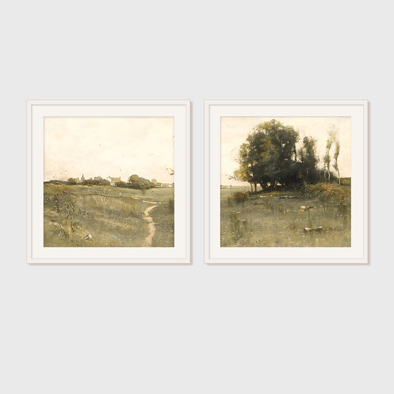 Landscape Art 07-2x - Sage and Rose Prints