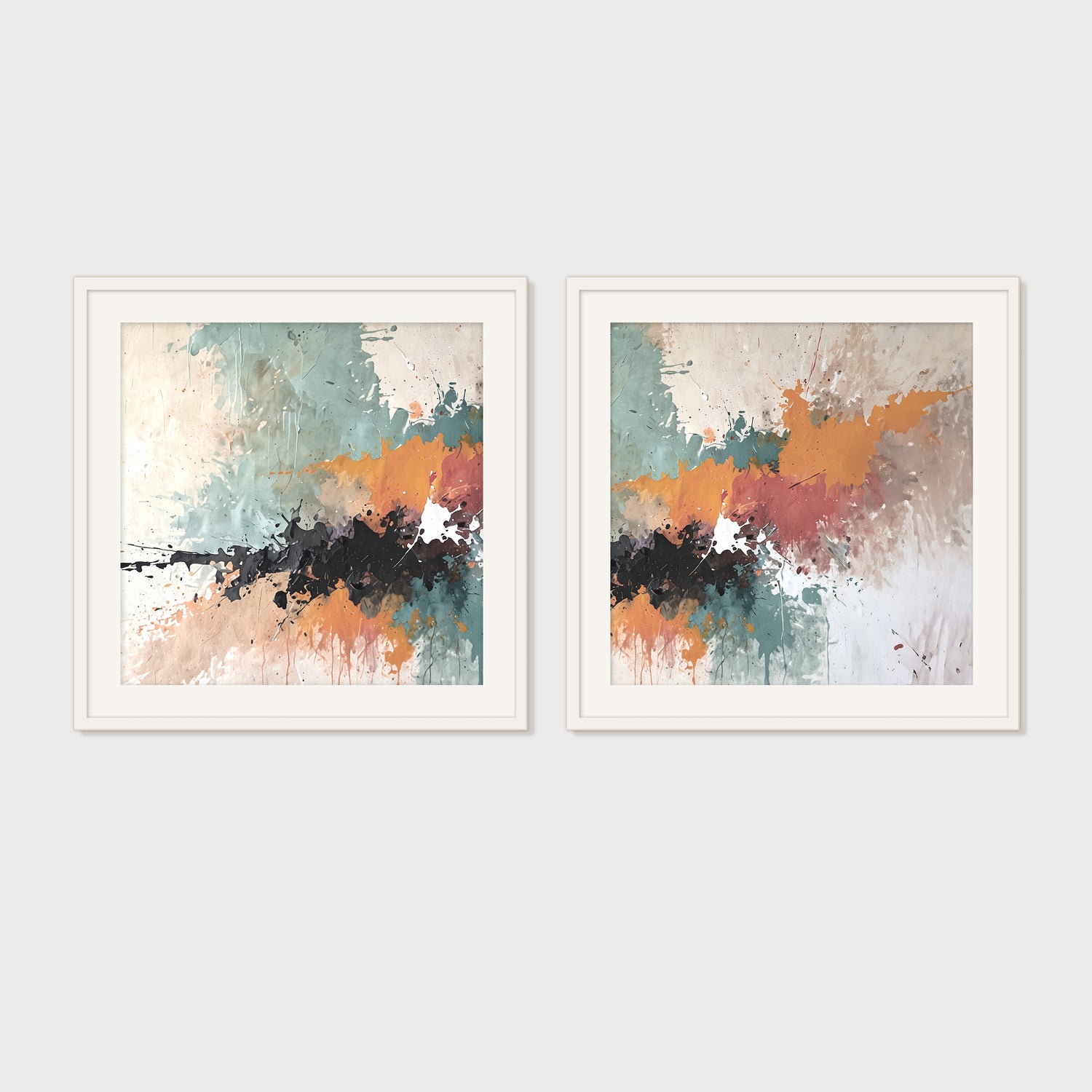 Mid Century Modern Art 05-2x - Sage and Rose Prints